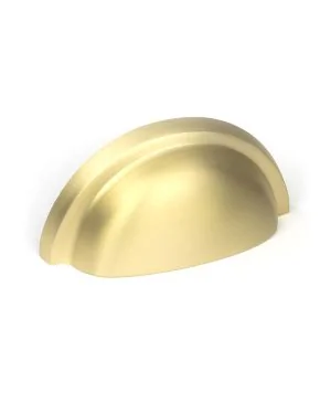 Satin Brass Regency Concealed Drawer Pull