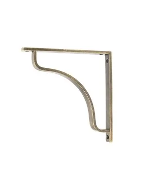 Burnished Brass Abingdon Shelf Bracket (200mm x 200mm)