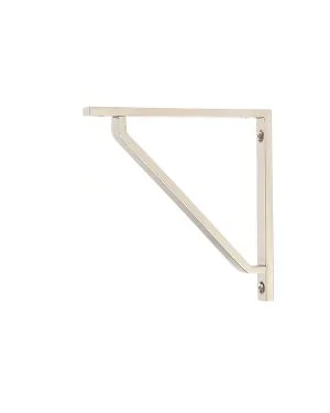Polished Nickel Barton Shelf Bracket (150mm x 150mm)