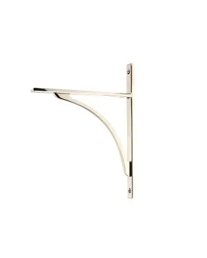 Polished Nickel Apperley Shelf Bracket (260mm x 200mm)