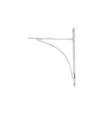 Polished Chrome Apperley Shelf Bracket (314mm x 250mm)