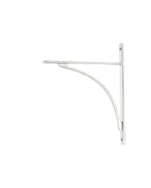 Satin Chrome Apperley Shelf Bracket (314mm x 250mm)