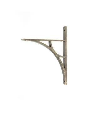 Burnished Brass Tyne Shelf Bracket (260mm x 200mm)