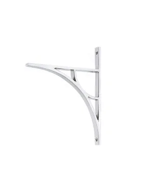 Polished Chrome Tyne Shelf Bracket (260mm x 200mm)