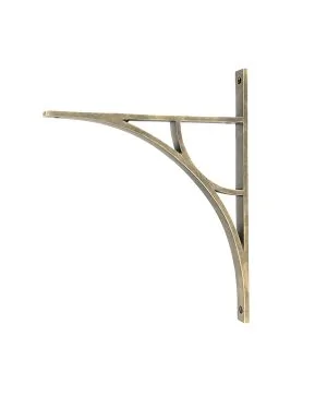 Burnished Brass Tyne Shelf Bracket (314mm x 250mm)