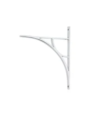 Polished Chrome Tyne Shelf Bracket (314mm x 250mm)