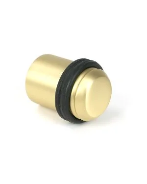 Satin Brass Floor Mounted Door Stop