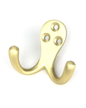 Satin Brass Celtic Double Robe Hook