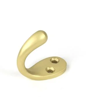 Satin Brass Celtic Single Robe Hook
