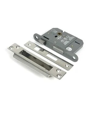 Polished Chrome 3" 5 Lever BS Sash Lock