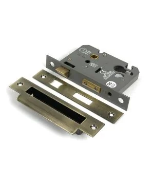 Aged Brass 2½" Euro Profile Sash Lock