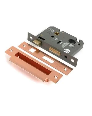 Polished Bronze 3" Euro Profile Sash Lock