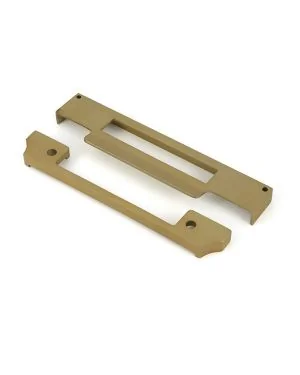 Satin Brass ½" Rebate Kit for Euro Sash Lock
