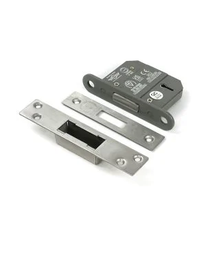 Satin Chrome 2½" 5 Lever BS Dead Lock KA