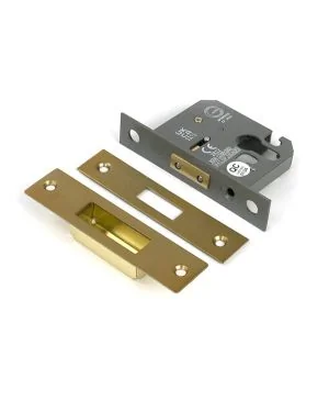 Satin Brass 2½" Euro Profile Dead Lock