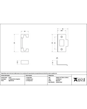 Aged Bronze ½" Rebate Kit for Deadbolt