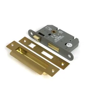 Satin Brass 2½" Heavy Duty Bathroom Mortice Lock