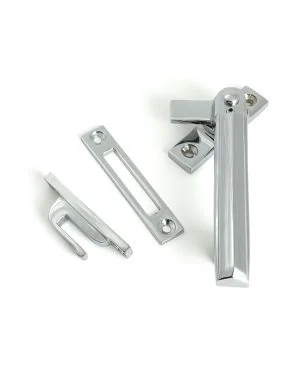 Polished Chrome Locking Art Deco Fastener - RH