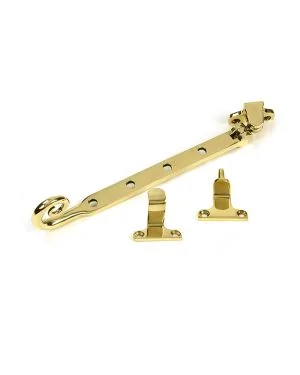 Polished Brass 10" Monkeytail Stay (Steel Window)
