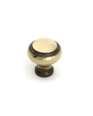Aged Brass Regency Cabinet Knob - Small