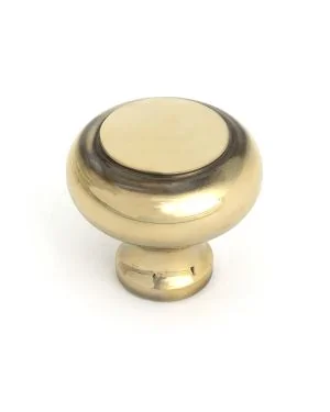 Aged Brass Regency Cabinet Knob - Large