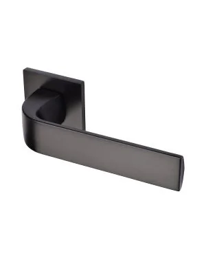 Lisbon Lever Set Square Rose Matt Black