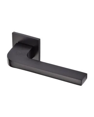 Porto Lever Set Square Rose Matt Black