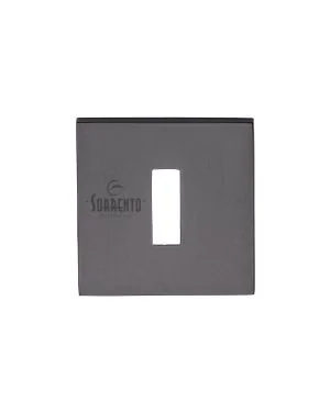 Keyhole Escutcheon Square Matt Black