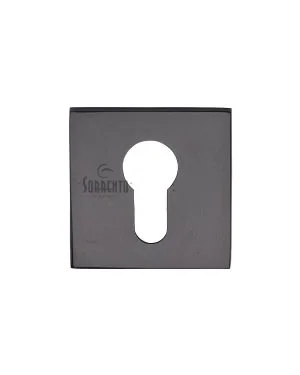 Euro Profile Escutcheon Square Matt Black