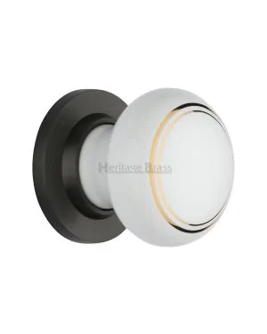 Gold Line Knob with Matt Bronze base