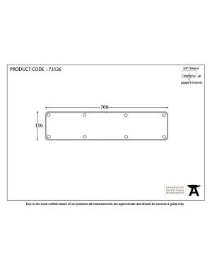 Beeswax 700mm x 150mm Kick Plate
