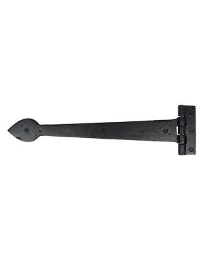 Black Smooth 16" Cast T Hinge (pair)