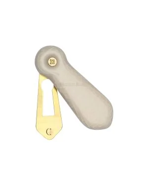 Covered Escutcheon Cream Crackle