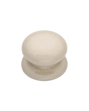 Cabinet Knob Cream Crackle 32mm with Porcelain base