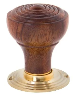 Rosewood Ringed Mortice/Rim Knob Set