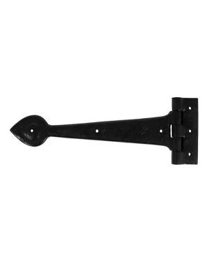 Black Textured 12" Cast T Hinge (pair)