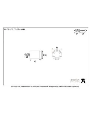 Black Floor Mounted Door Stop