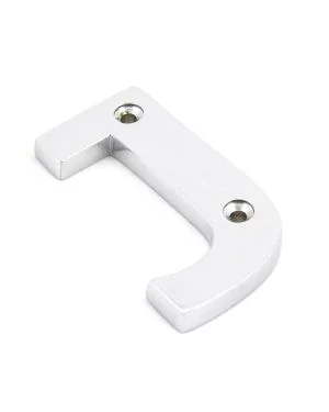 Polished Chrome Letter J