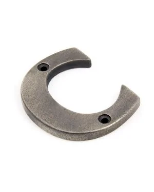 Antique Pewter Letter C