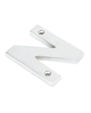 Satin Chrome Letter N