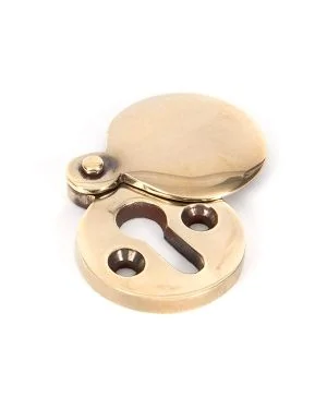 Aged Brass 30mm Round Escutcheon