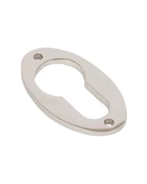 Polished Nickel Oval Euro Escutcheon