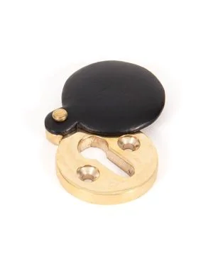 Ebony 30mm Round Escutcheon