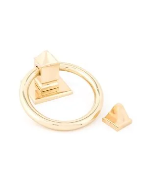 Polished Brass Ring Door Knocker