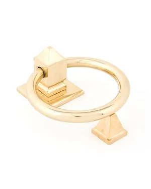 Polished Brass Ring Door Knocker
