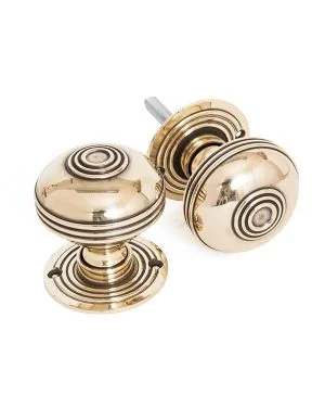 Aged Brass 63mm Prestbury Mortice/Rim Knob Set