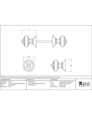 Polished Nickel Elmore Concealed Mortice Knob Set