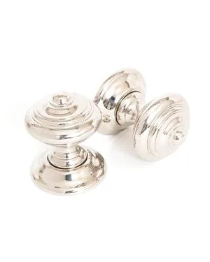Polished Nickel Elmore Concealed Mortice Knob Set