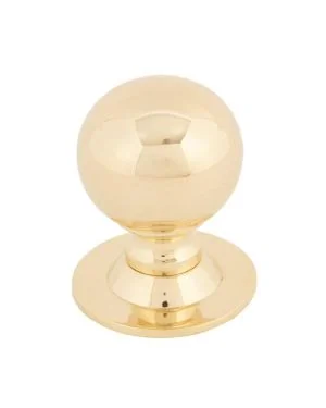 Polished Brass Ball Cabinet Knob 31mm
