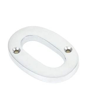 Satin Chrome Numeral 0